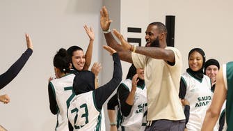 Video: Lebron James coaches young Saudi basketball players in special Riyadh session