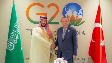 The Crown Prince meets with the President of Turkey on the sidelines of the G20 summit