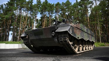 The Marder 1A3 (SPz), an armoured fighting vehicle is seen during a media day of the European Union Military Assistance Mission in support of Ukraine (EUMAM Ukraine) in Klietz, Germany August 17, 2023. (Reuters)