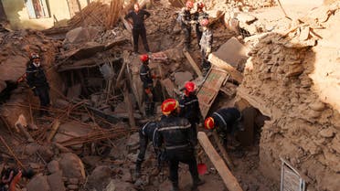 من جهود الإنقاذ في المغرب - رويترز