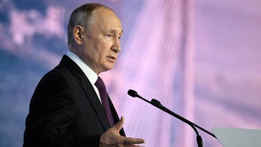Russian President Vladimir Putin delivers a speech during a session of the 8th Eastern Economic Forum in Vladivostok, Russia, September 12, 2023. (Reuters)