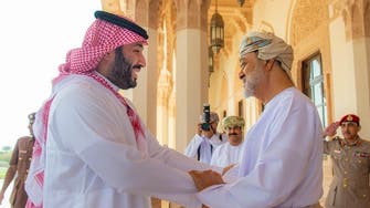 استقبال سلطان عمان از ولی‌عهد سعودی در مسقط