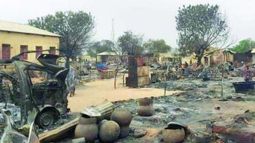 A picture of the devastation caused by the fighting in El Fasher, the capital of North Darfur, in early September (AFP)