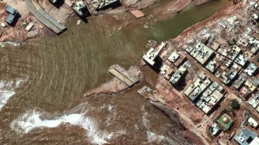 صور الأقمار الصناعية تظهر حجم الأضرار في مدينة #درنة #العربية 
