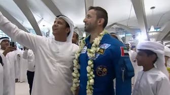 Sultan al-Neyadi greeted by UAE rulers, receives a hero’s welcome in Abu Dhabi