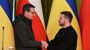 زيلينسكي ورئيس الوزراء البولندي (أرشيفية - رويترز)