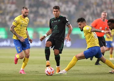  Al Ahli’s Roberto Firmino in action. (Reuters)