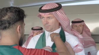 شاهد.. مدرب "الاتفاق" ستيفن جيرارد يحتفل باليوم الوطني السعودي