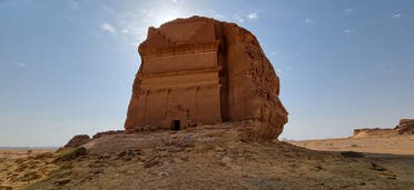 Saudi Arabia's first UNESCO world heritage site, Hegra, in AlUla, Saudi Arabia. September 23, 2023. (Ayush Narayanan, Al Arabiya English)