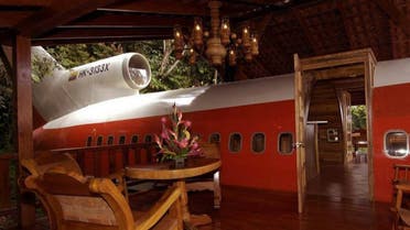 Hotel Costa Verde has a refurbished Boeing 727 with two bedrooms (hotel website)