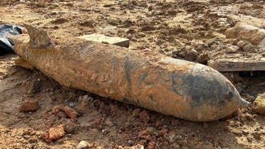 WWII bomb found in a Singapore construction site. (Twitter)