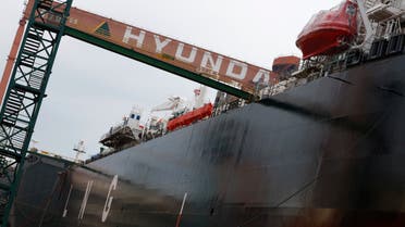 A shipyard of Hyundai Heavy Industries is seen in Ulsan, about 410 km (255 miles) southeast of Seoul June 28, 2013. REUTERS/Lee Jae-Won (SOUTH KOREA - Tags: BUSINESS MARITIME)