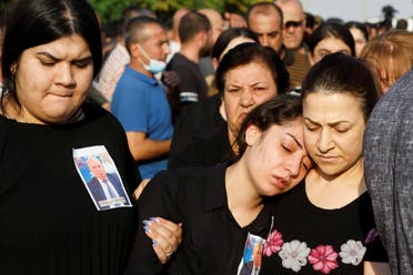 من تشييع ضحايا العرس في الحمدانية العراق(رويترز)