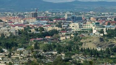 A view shows Stepanakert city, known as Khankendi by Azerbaijan, following a military operation conducted by Azeri armed forces and a further mass exodus of ethnic Armenians from the region of Nagorno-Karabakh, on October 2, 2023. (Reuters)