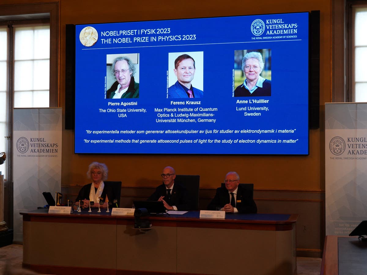 Pierre Agostini Nobel Physique Trio wins Nobel physics prize for work on exploring electrons | Al Arabiya  English