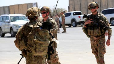 U.S. soldiers are seen during a handover ceremony of Taji military base from US-led coalition troops to Iraqi security forces, in the base north of Baghdad, Iraq August 23, 2020. (File photo: Reuters)