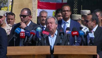 UN chief visits Rafah, says aid trucks must move to Gaza as quickly as possible