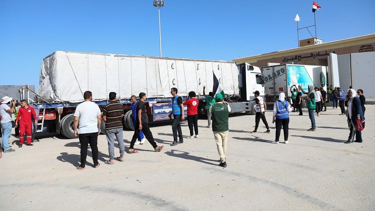 Second Aid Convoy From Egypt Arrives In Gaza