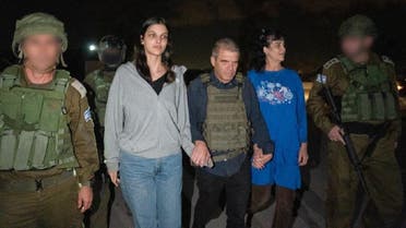A photo of the two American hostages, Judith and Natalie Raanan, released by Hamas on October 20, 2023. (X)