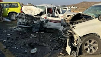 باحہ میں دو گاڑیوں کی ٹکر میں تین سعودی شہری جاں بحق، تین شدید زخمی 