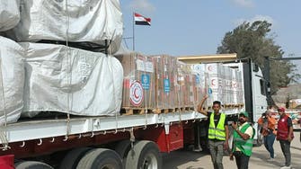 Third convoy of aid trucks bound for Gaza enters Rafah crossing 