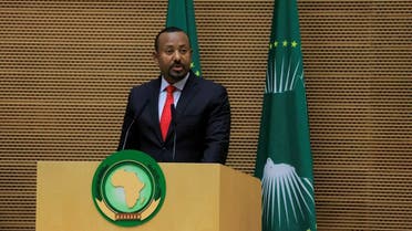 Ethiopian Prime Minister Abiy Ahmed attends the 60th anniversary of the Organization of African Unity (OAU)/African Union (AU) at the African Union Commission (AUC) Headquarters in Addis Ababa, Ethiopia, on May 25, 2023. (Reuters)