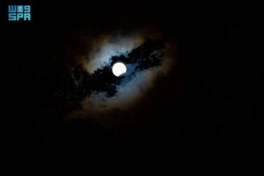 Partial lunar eclipse above Saudi Arabia’s sky. (File photo: SPA)