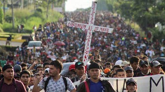 Massive migrant caravan departs southern Mexico en route to the United States