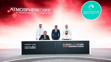 The MoU was inked by Yousuf bin Saeed Lootah, CEO of Lootah Biofuels, and Ismail Hilmy, Chairman of Atmosphere Hotels & Resorts. (Supplied)
