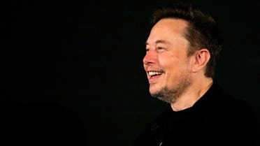X (formerly Twitter) CEO Elon Musk smiles during an in-conversation event with Britain's Prime Minister Rishi Sunak in London on November 2, 2023, following the UK Artificial Intelligence (AI) Safety Summit. (AFP)