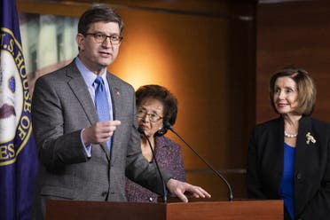  Representative Brad Schneider (D-IL) speaks about his experiences during a trip to Israel and Auschwitz-Birkenau as part of a bipartisan delegation from the House of Representatives. (AFP)