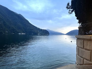 The view from the back steps of Villa Heleneum on Lake Lugano. (Maghie Ghali)