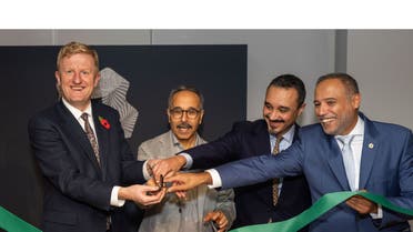 The official opening was led by Prince Khalid bin Bandar bin Sultan bin Abdulaziz, Saudi Ambassador to the United Kingdom and UK Deputy Prime Minister Oliver Dowden and Nadhmi Al-Nasr, CEO of NEOM. (Supplied)