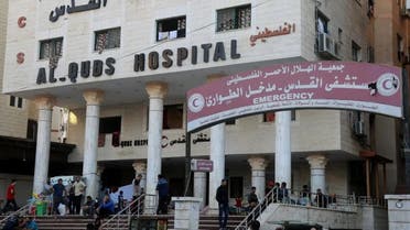 غزہ میں القدس ہسپتال کا ایک منظر