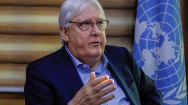 FILE PHOTO: Martin Griffiths, the Under-Secretary-General for Humanitarian Affairs and Emergency Relief Coordinator, speaks during an interview with Reuters in Kabul, Afghanistan, January 25, 2023. REUTERS/Ali Khara/File Photo