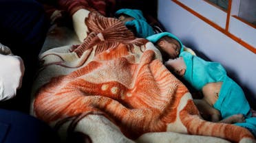 Premature babies, who were evacuated from Al-Shifa hospital, lie in an ambulance before they are transported for treatment in the UAE, at Rafah border crossing with Egypt, in Rafah, in the southern Gaza Strip, November 20, 2023. (Reuters)
