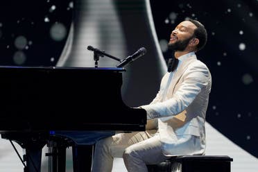 Singer John Legend performs during the final round of the 72nd Miss Universe Beauty Pageant in San Salvador, El Salvador, Saturday, Nov. 18, 2023. (AP)