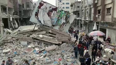 مشاهد من مدينة #رفح جنوب قطاع #غزة تظهر الدمار وعودة جزئية للحياة الطبيعية في ثاني أيام الهدنة المؤقتة #العربية