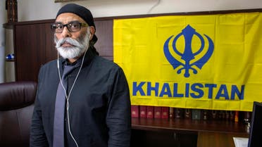 Sikh separatist leader Gurpatwant Singh Pannun is pictured in his office on Wednesday, Nov. 29, 2023, in New York. U.S. authorities said an Indian government official directed a plot to assassinate Pannun in New York City after he advocated for a sovereign state for Sikhs. (AP)