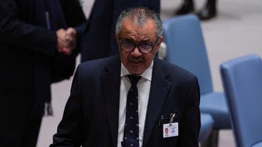 Director-General of the World Health Organisation (WHO) Dr. Tedros Adhanom Ghebreyesus attends a meeting of the United Nations Security Council on the conflict between Israel and Hamas, at U.N. headquarters in New York, U.S., November 10, 2023. (Reuters)