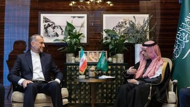 سعودی وزیر خارجہ شہزادہ فیصل اور ان کے ایرانی ہم منصب حسین امیر