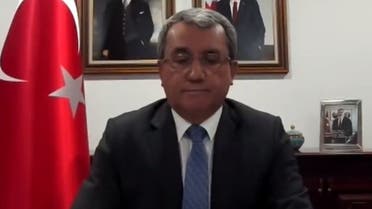 ترکیہ کے نائب وزیر خارجہ احمد یلدیز العربیہ سے گفتگو کر رہے  ہیں