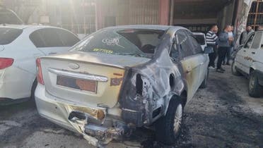 الشاب أضرم النار بسيارته الخاصة أولا إلا أن النيران امتدت لباقي السيارات بالورشة