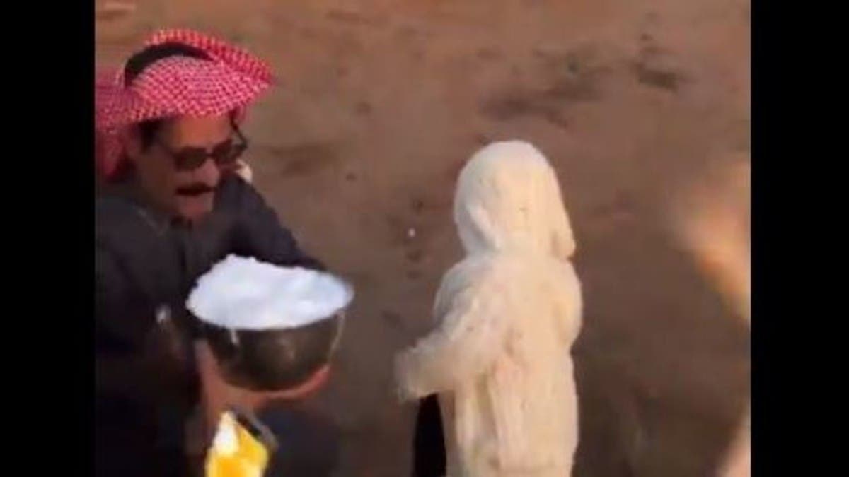 في السعودية.. ناقة ترفس طفلاً أمام والده أثناء تناول حليبها