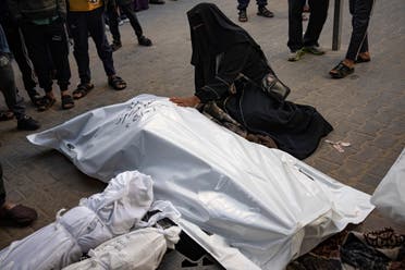 جثث قتلى القصف الإسرائيلي على غزة