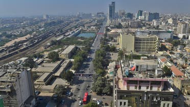 This general view shows the commercial district of Pakistan's port city of Karachi on February 3, 2023. (AFP/File)