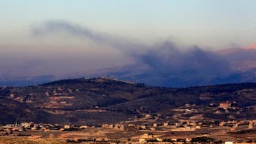 Smoke billows on the outskirts of the village of Kfarshuba, along Lebanon's southern border with northern Israel following Israeli bombardment, amid increasing cross-border tensions as fighting continues with Hamas militants in the southern Gaza Strip. (AFP)