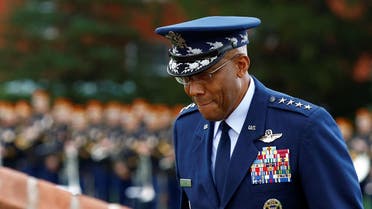 Chairman of the Joint Chiefs of Staff General Charles Q. Brown, Jr. attends the Armed Forces Farewell Tribute in honor of Gen. Mark Milley, Sept. 29, 2023. (Reuters)