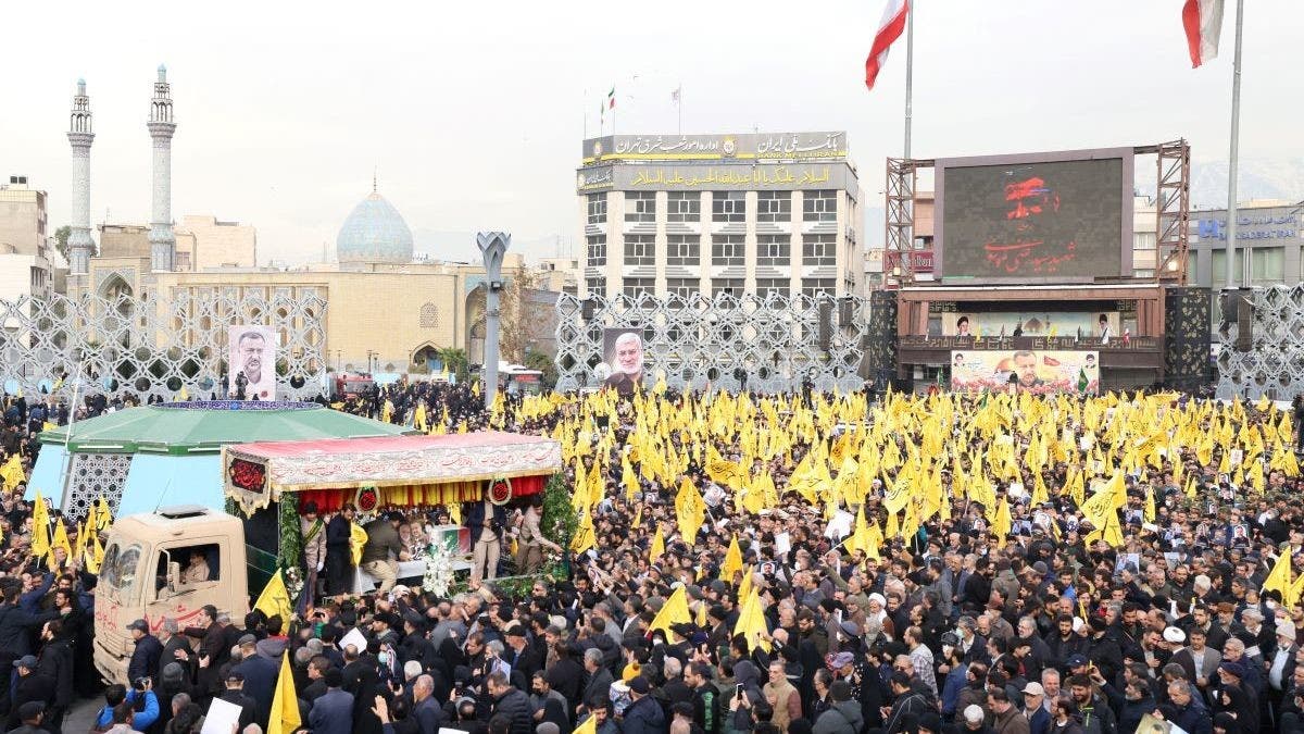 Iran Holds Funerals For Guards Killed In Alleged Israeli Strike