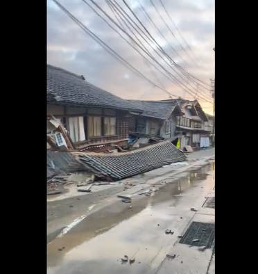 Aftermath of a massive earthquake that hit central Japan. (X)